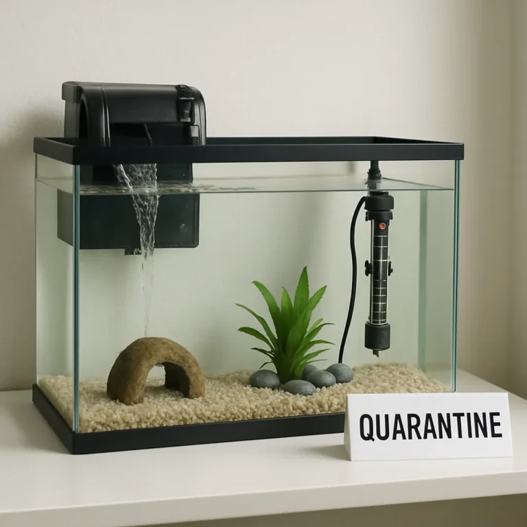 cuarentenar peces acuario tanque
