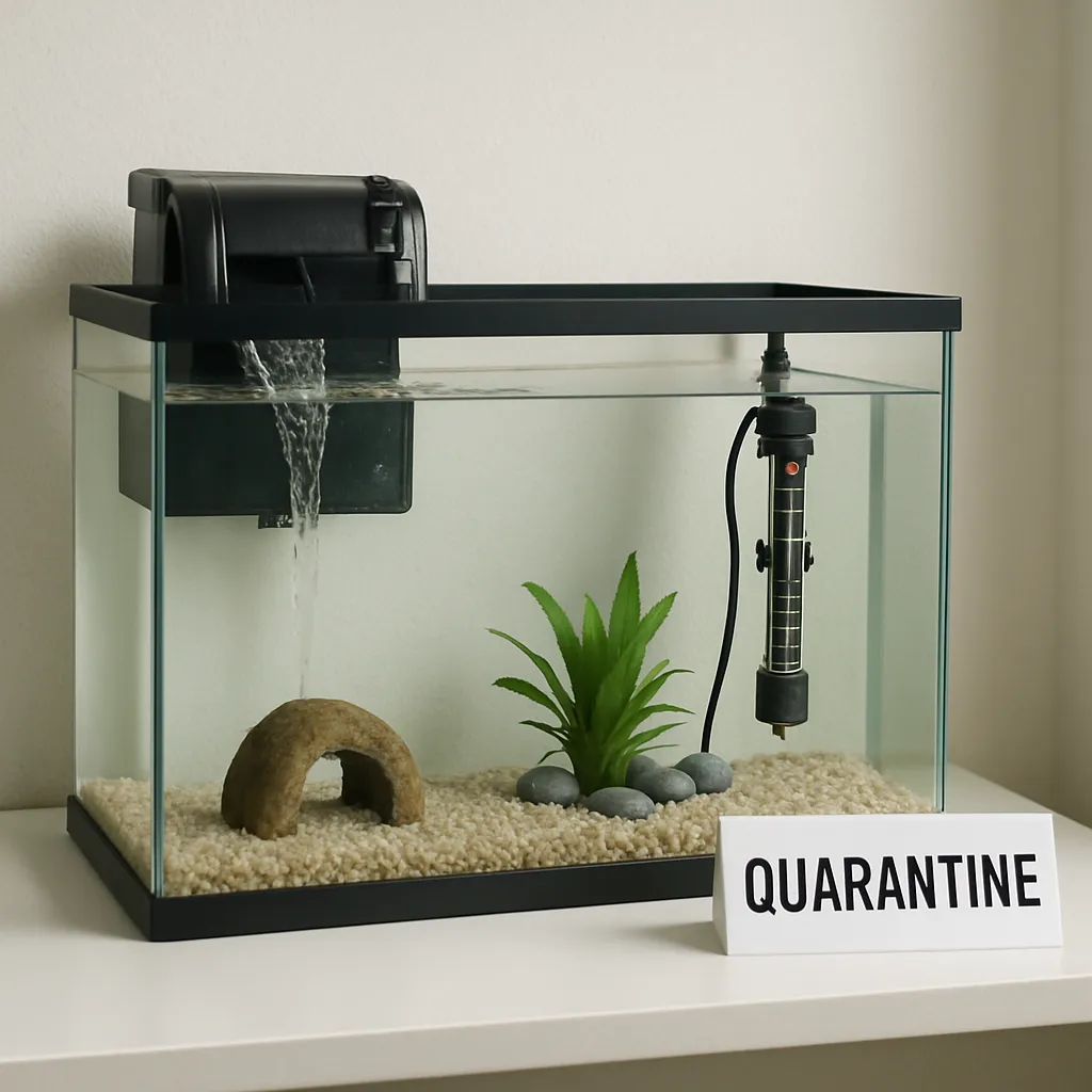 cuarentenar peces acuario tanque